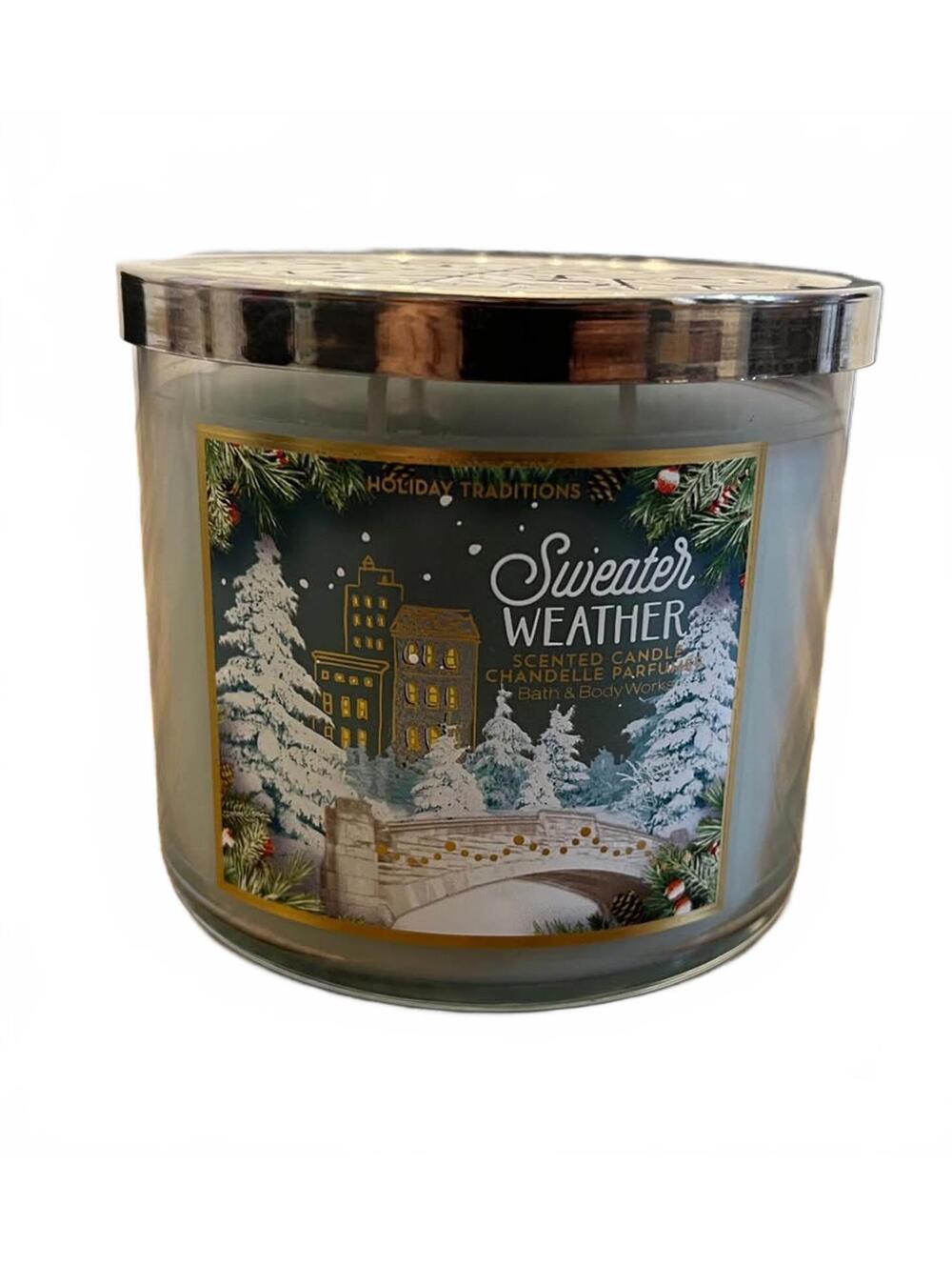 Bath & Body Works Sweater Weather 3-Wick Candle